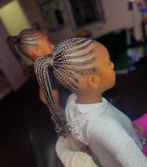 Kids creative braided style