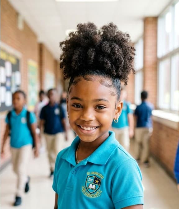 Kids long braids